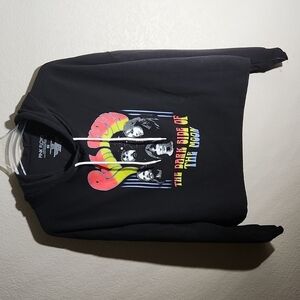 Pink Floyd Shirt Womens Size 3X Crop Hoodie Black